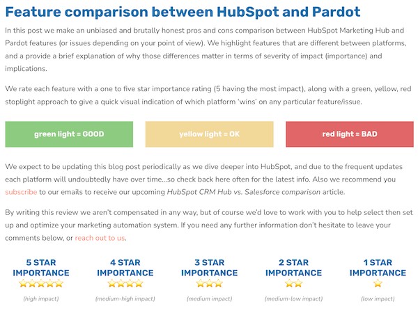 Feature comparison: HubSpot Marketing Hub vs. Pardot differences…which one wins?