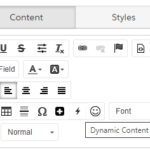 Inserting dynamic content