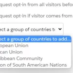 Opting in a group of countries in Pardot