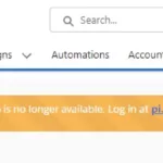 Pardot Classic error message