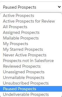 Paused prospects in Pardot